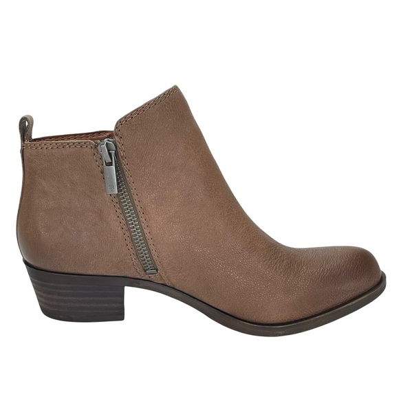 Lucky Brand Basel Brindle Leather Ankle Booties - Picture 3 of 11